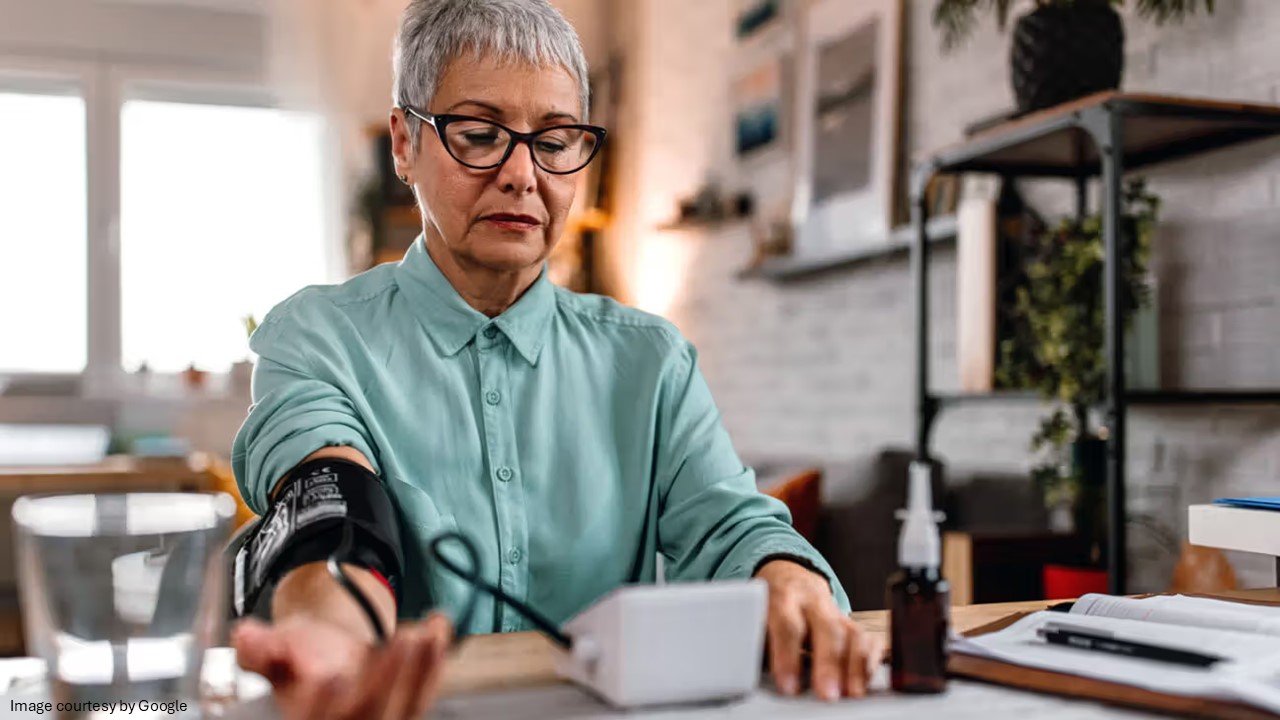 A Person checking blood pressure