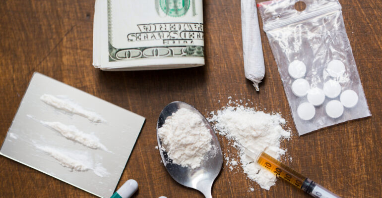 Top 10 most common substances (Addictions) dependencies across the United States