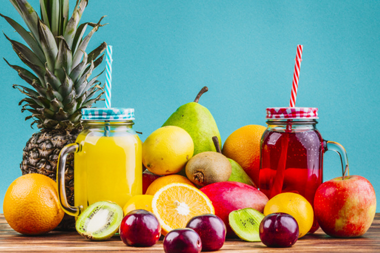 Fresh and nutritious juice options for relieving constipation.
