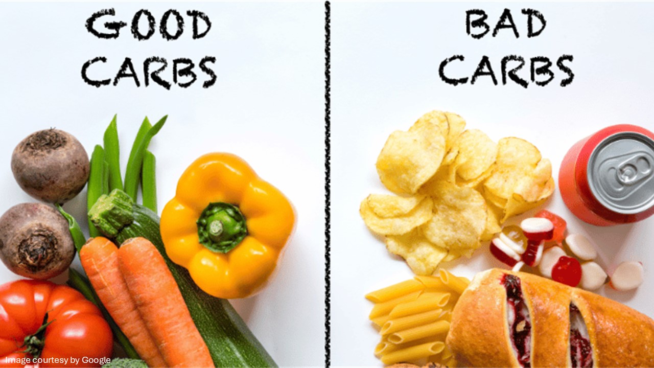 good carbohydrates vs bad carbohydrates​