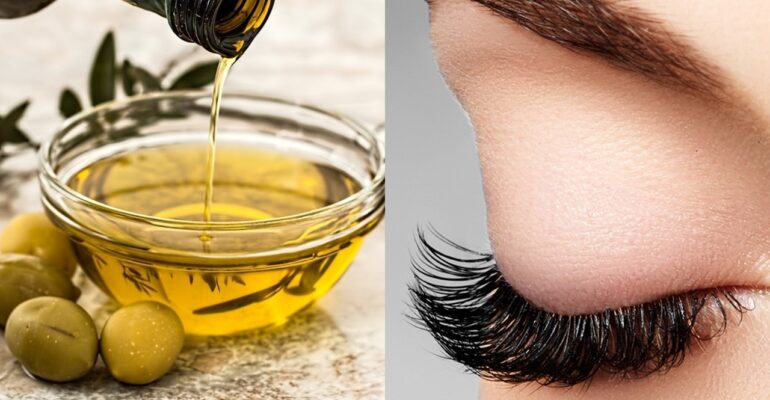 Image of a woman with beautifully applied eyelash extensions.