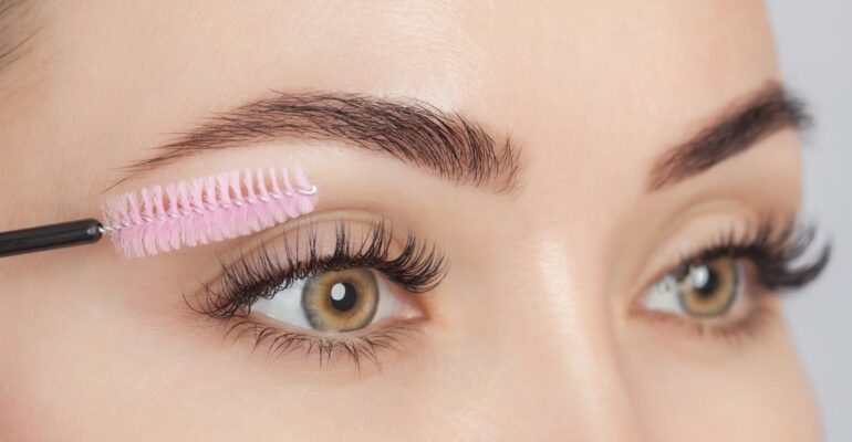 Image of Natural Eyelash Extensions: Enhance your beauty with these meticulously applied natural eyelash extensions, designed to give you a captivating and effortless look.