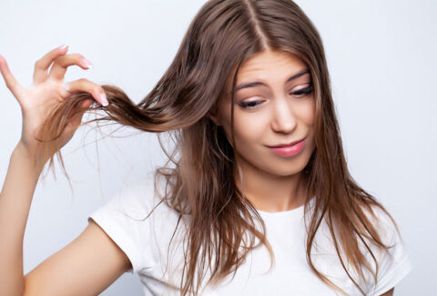 Healthy hair: Shiny, strong and well-nourished strands with no split ends or breakage.