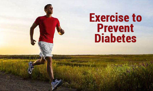 Exercise preventing diabetes complications: A person jogging outdoors.