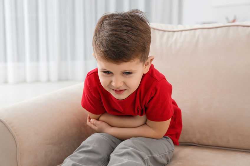 Child experiencing gastrointestinal discomfort