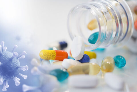 Antiviral medicine - Illustration of an antiviral medication