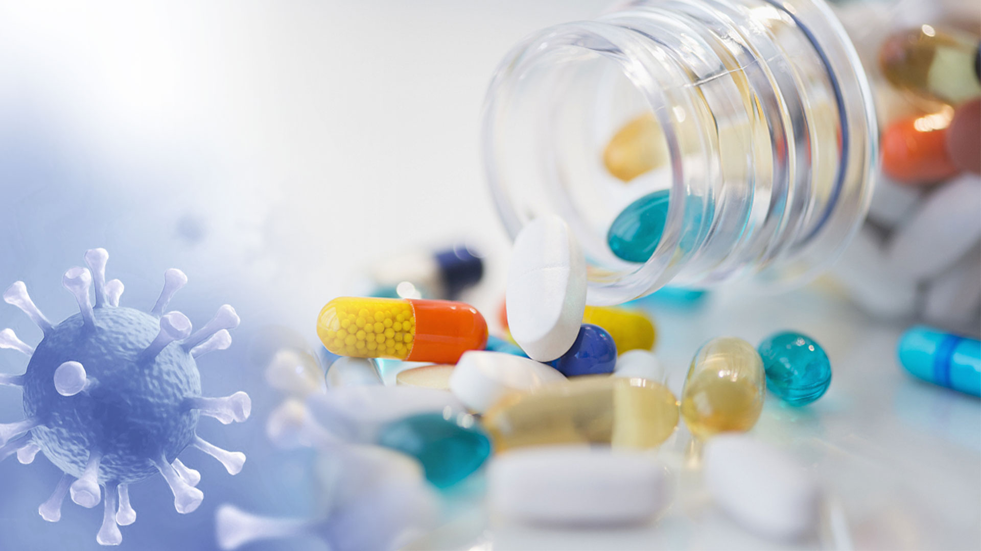 Antiviral medicine - Illustration of an antiviral medication