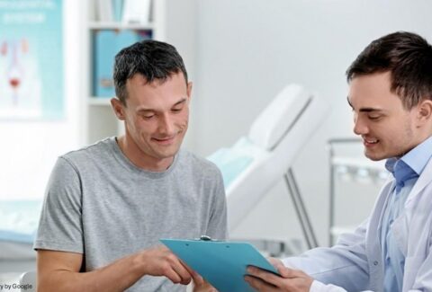 Patient discussing about Sildenafil Jelly with doctor
