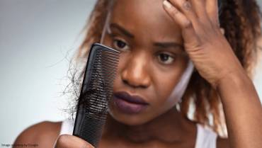 How does stress contribute to hair loss?
