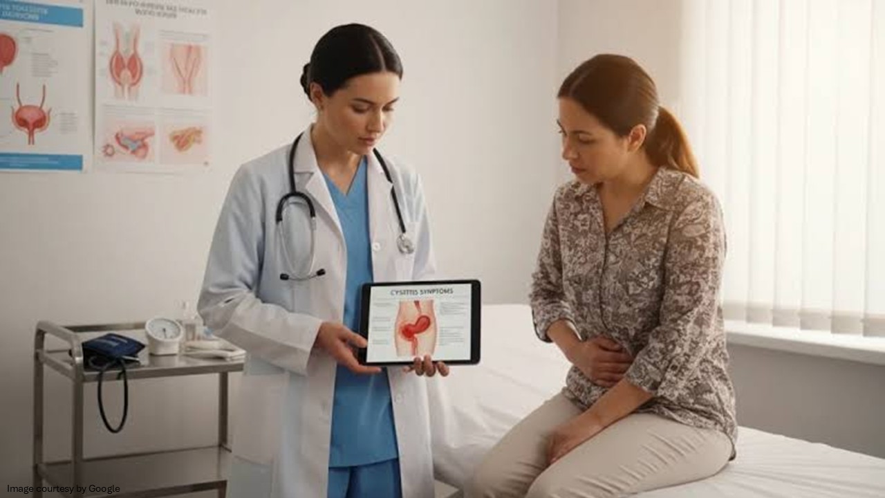 doctor telling about Cystitis to patient