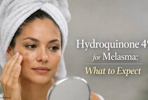 Hydroquinone 2% vs 4% comparison for different skin types in the USA
