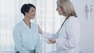doctor with joint pain patient