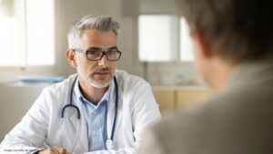 doctor with patient