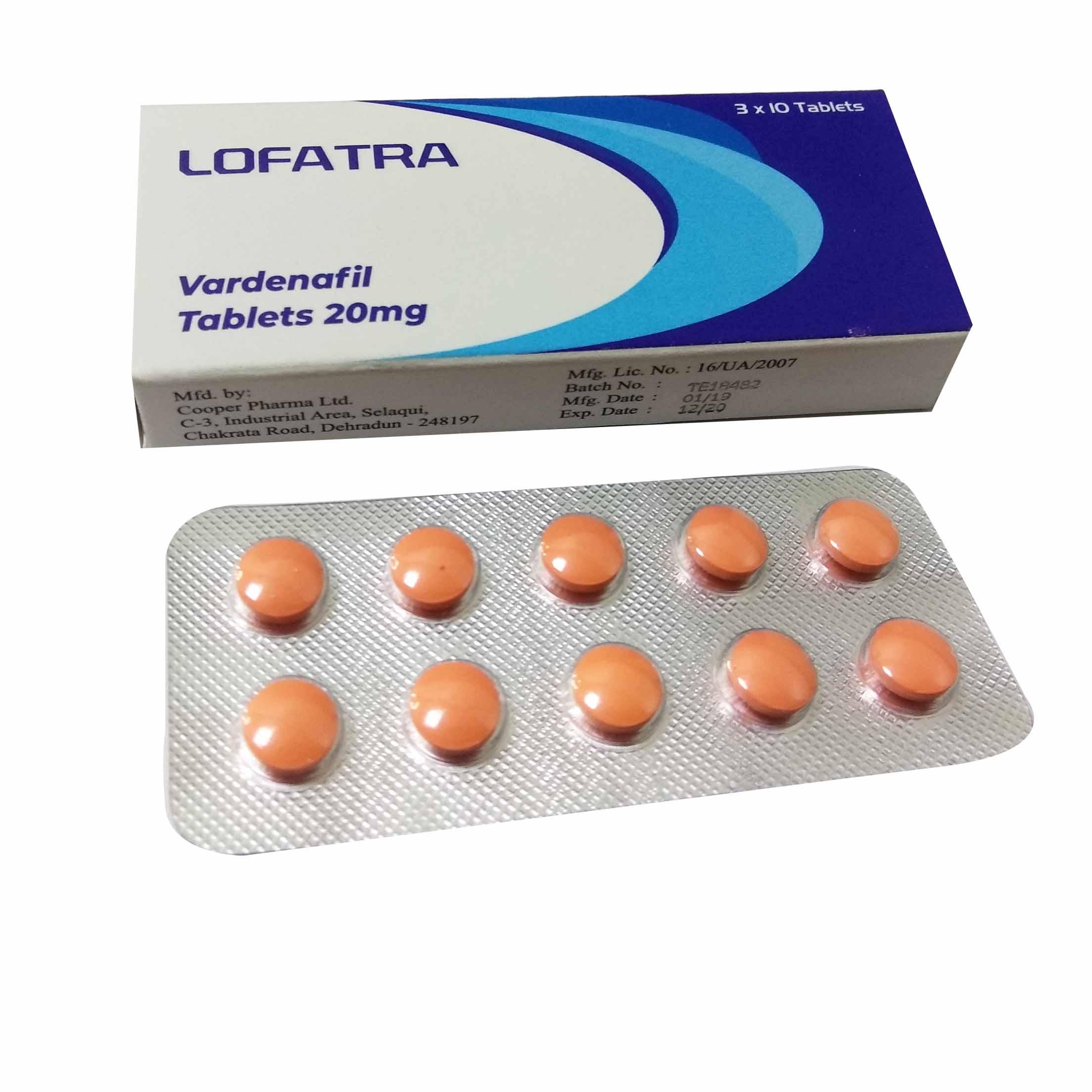 20 mg vardenafil
